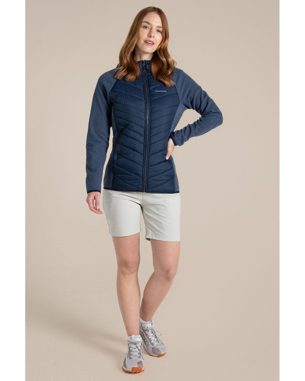 Craghoppers Blue Zayas Hooded Water-Repellent Jacket