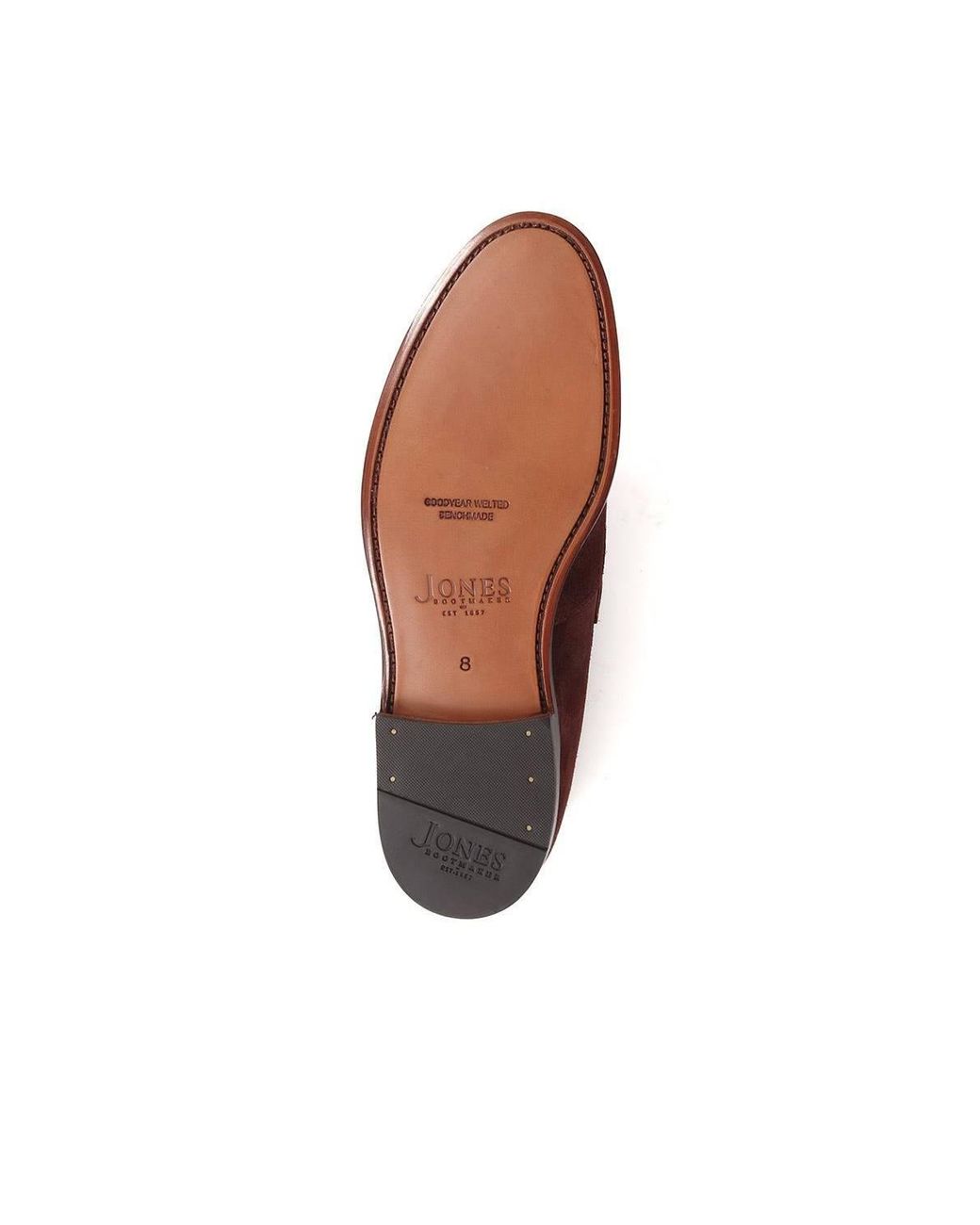 Jones Bootmaker Brown Barcelona Goodyear Welted Leather Loafers for men