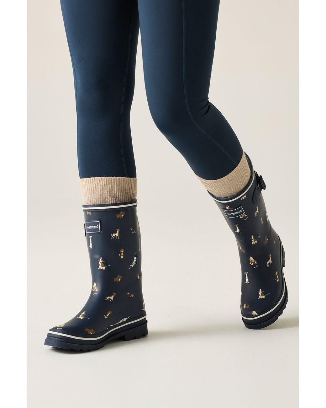 Regatta Blue Amelia Short Waterproof Wellies