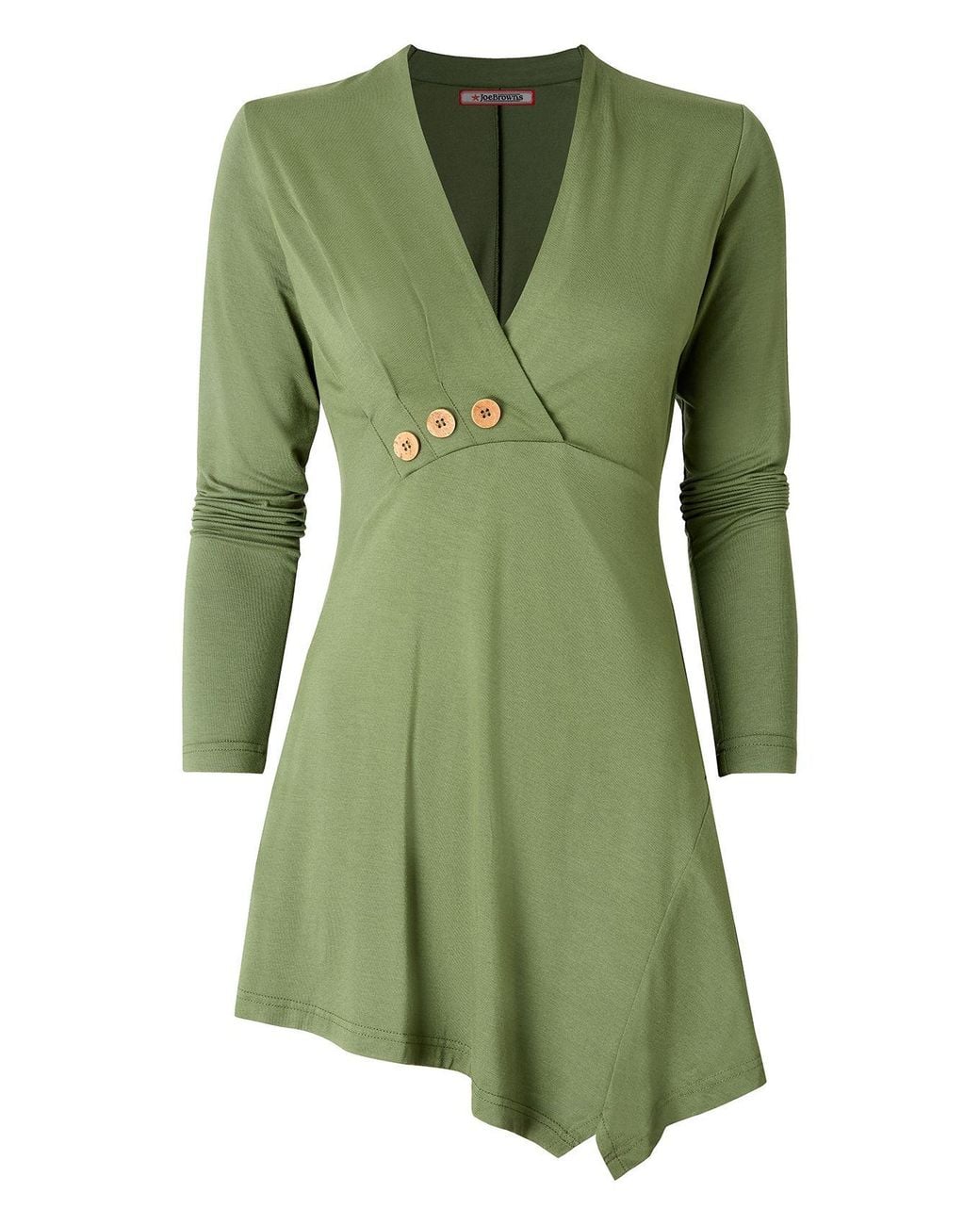 Joe Browns Green Slim Fit Asymmetric Tunic