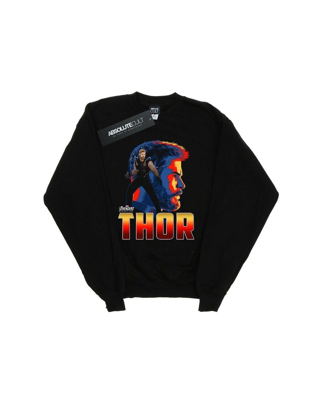 Marvel Black Avengers Infinity War Thor Character Sweatshirt for men