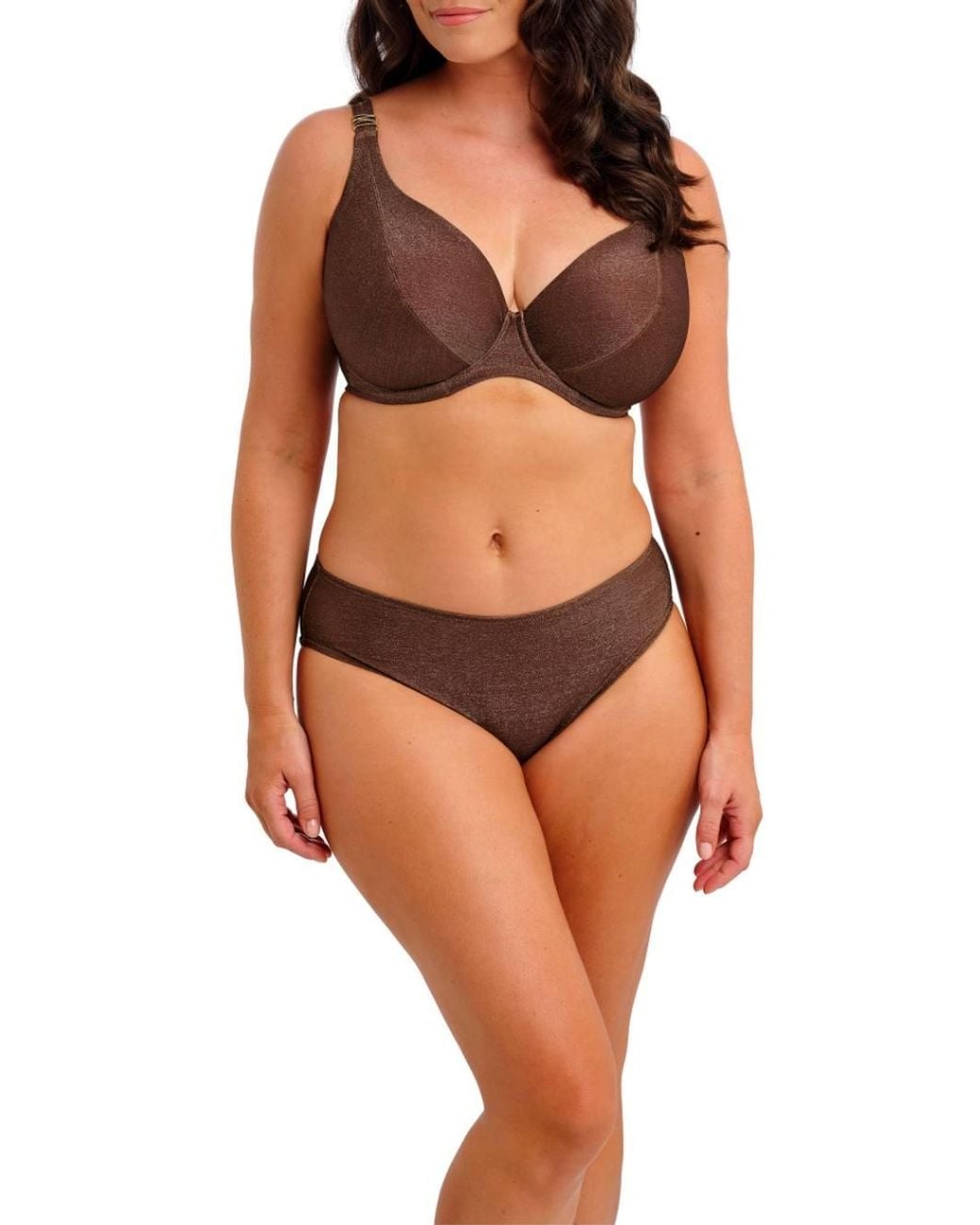 Fantasie Brown Sabana Plunge Bikini Top