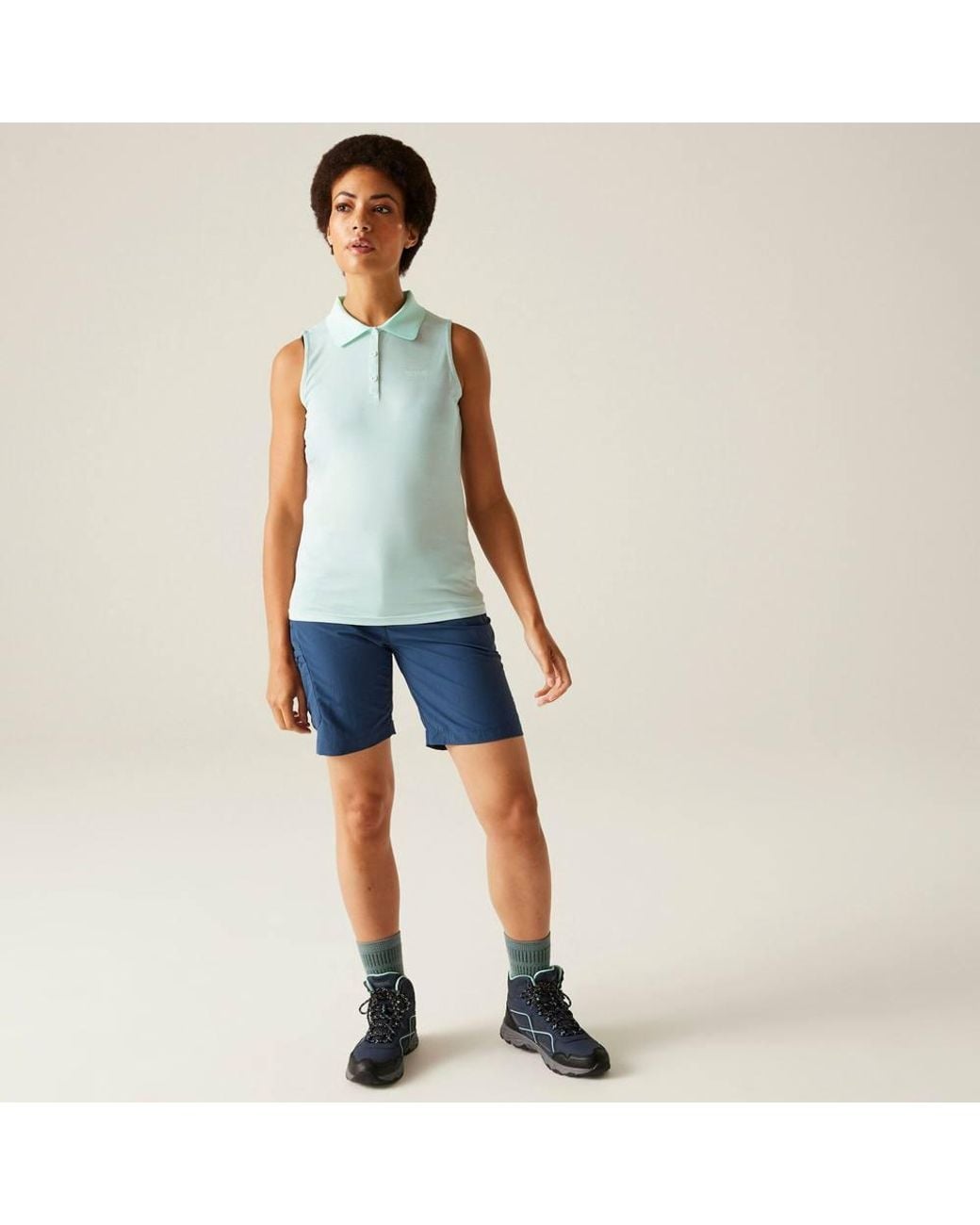 Regatta Blue Tima Ii Sleeveless Polo