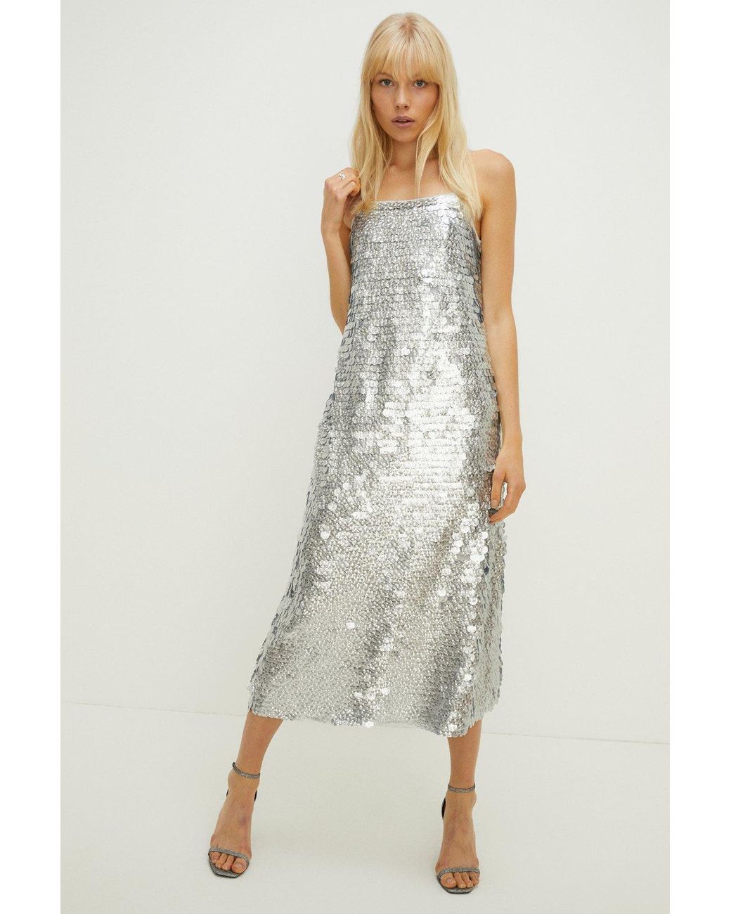 Oasis ombre sequin midi dress 2025