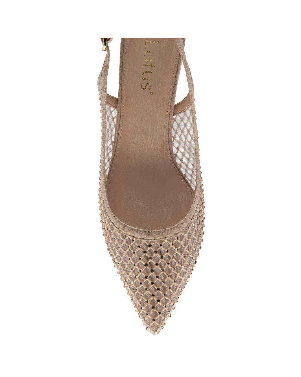Lotus Natural 'Phoenix' Slingback Court Shoes