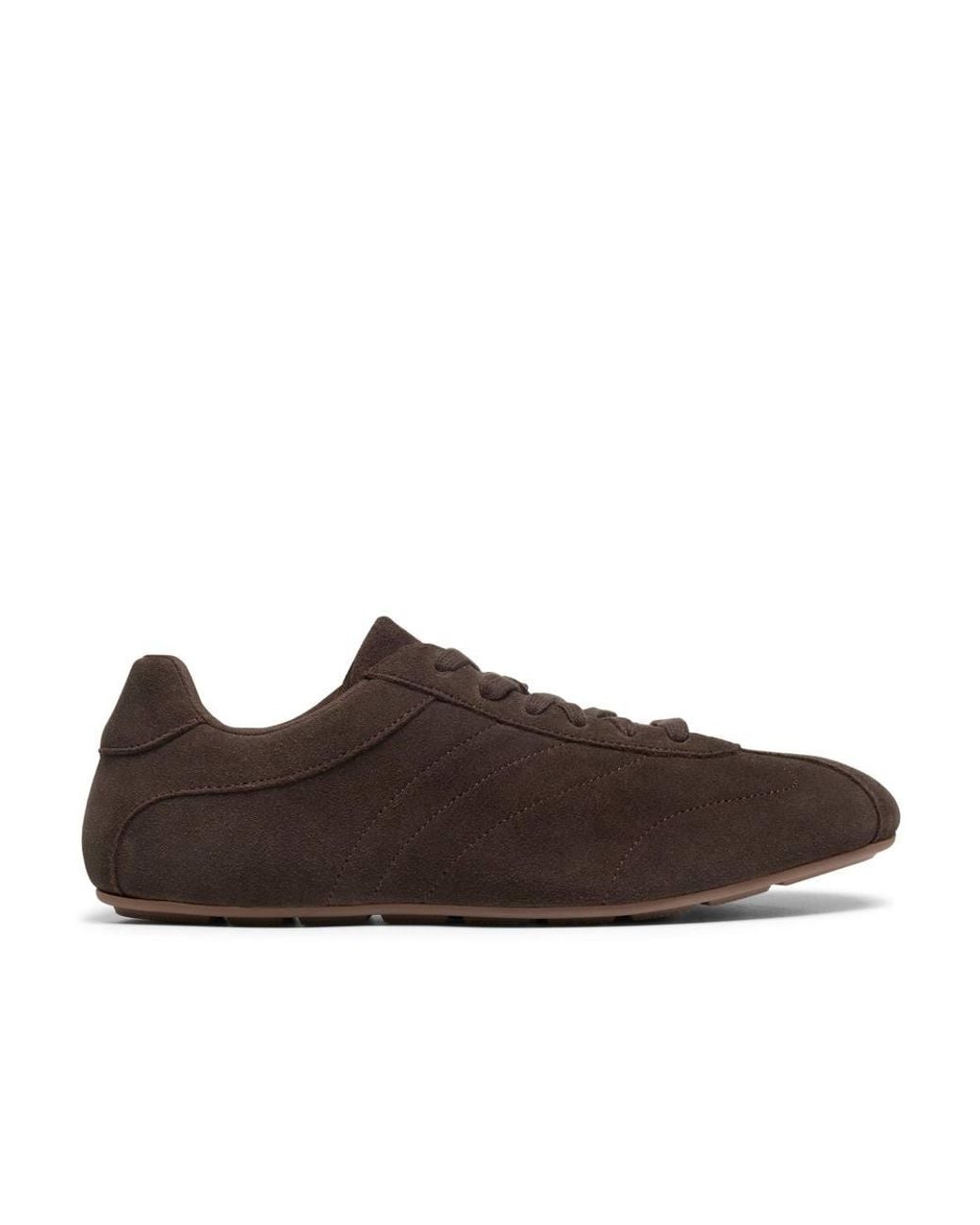 Clarks Brown Railford Lo Suede Trainers, Lace Up for men