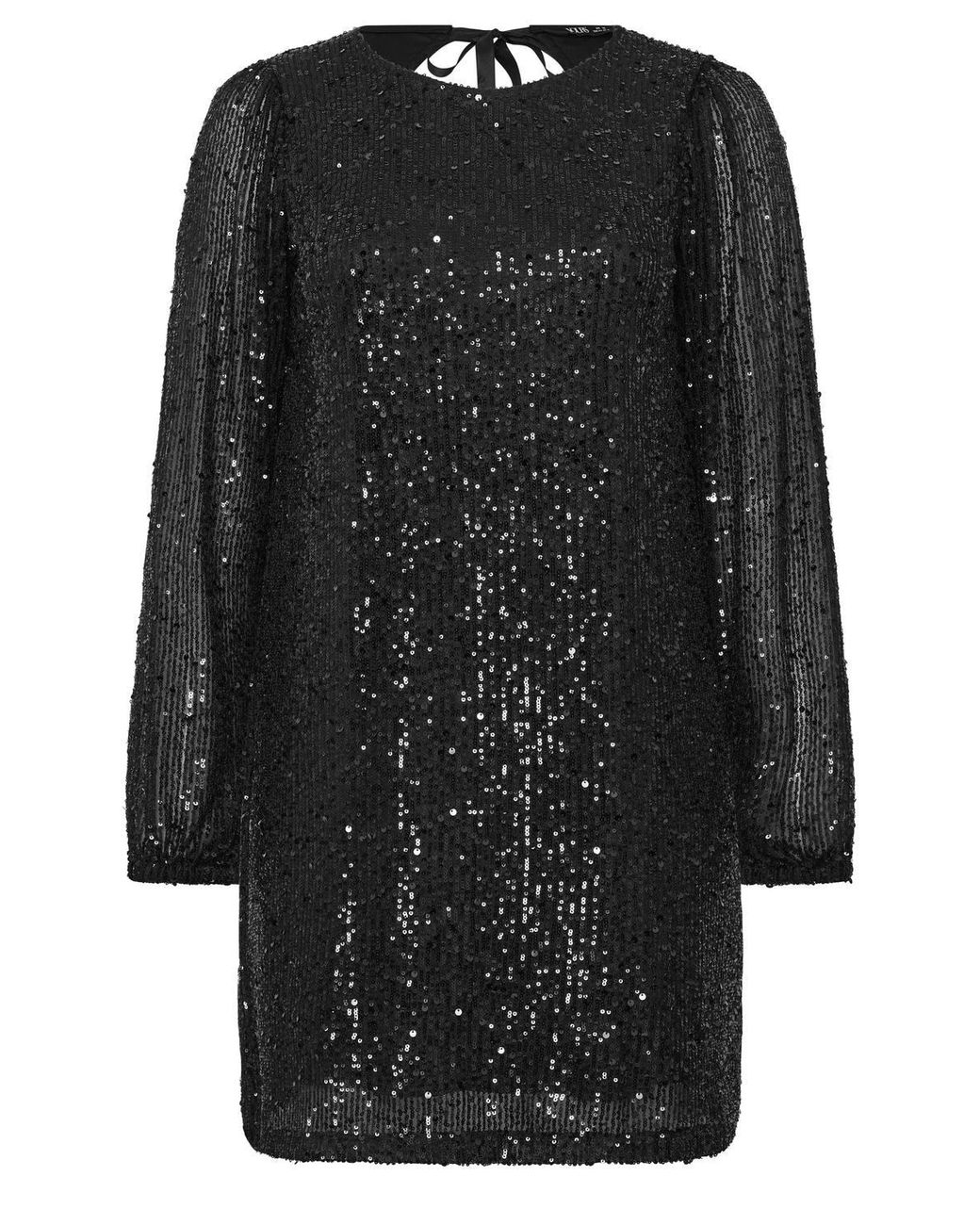 Yours Black Sequin Embellished Dress