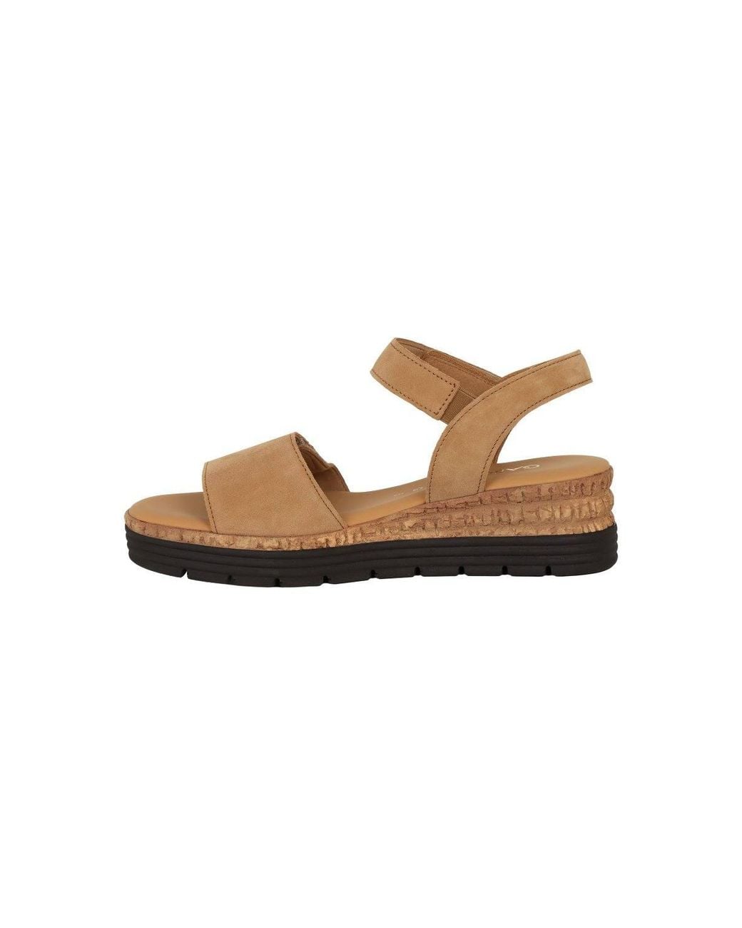 Gabor Brown 'Shout' Wedge Heel Sandals