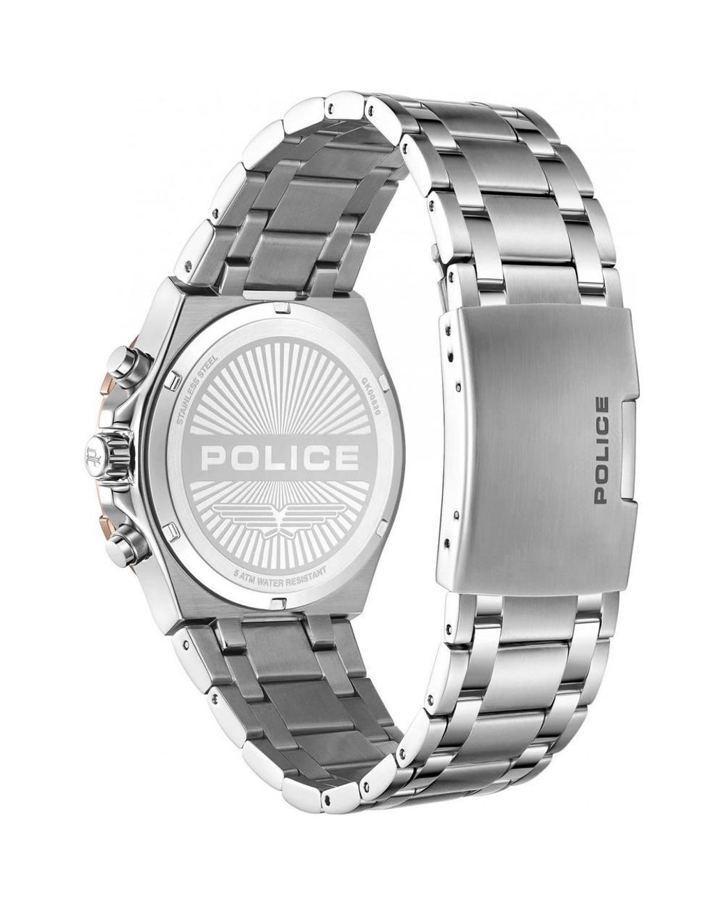 Police Metallic Pewgk0082007 Guardian 53Mm Quartz Watch for men