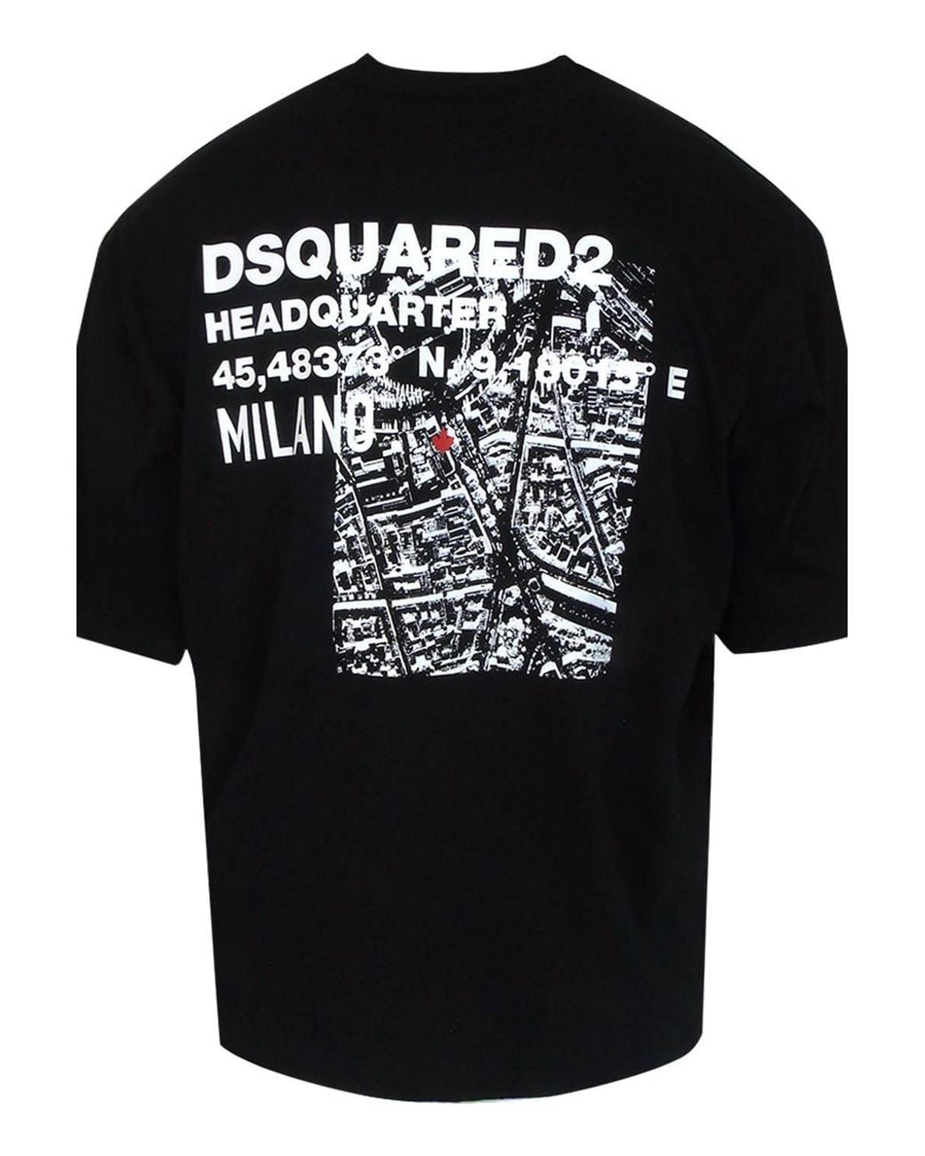 DSquared² Black Short Sleeve Crew Neck T-Shirt for men