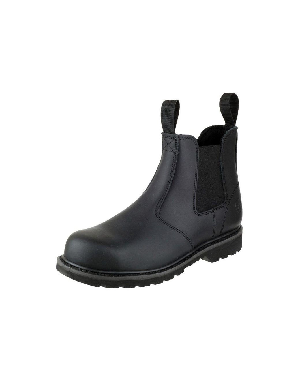 Amblers Black Steel Fs5 Pull-On Dealer Boot Boots