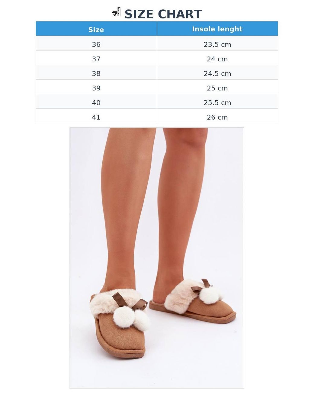 Love Lace Brown Soft Fur Lined Cozy Warm Indoor Outdoor Slippers For Cold Days