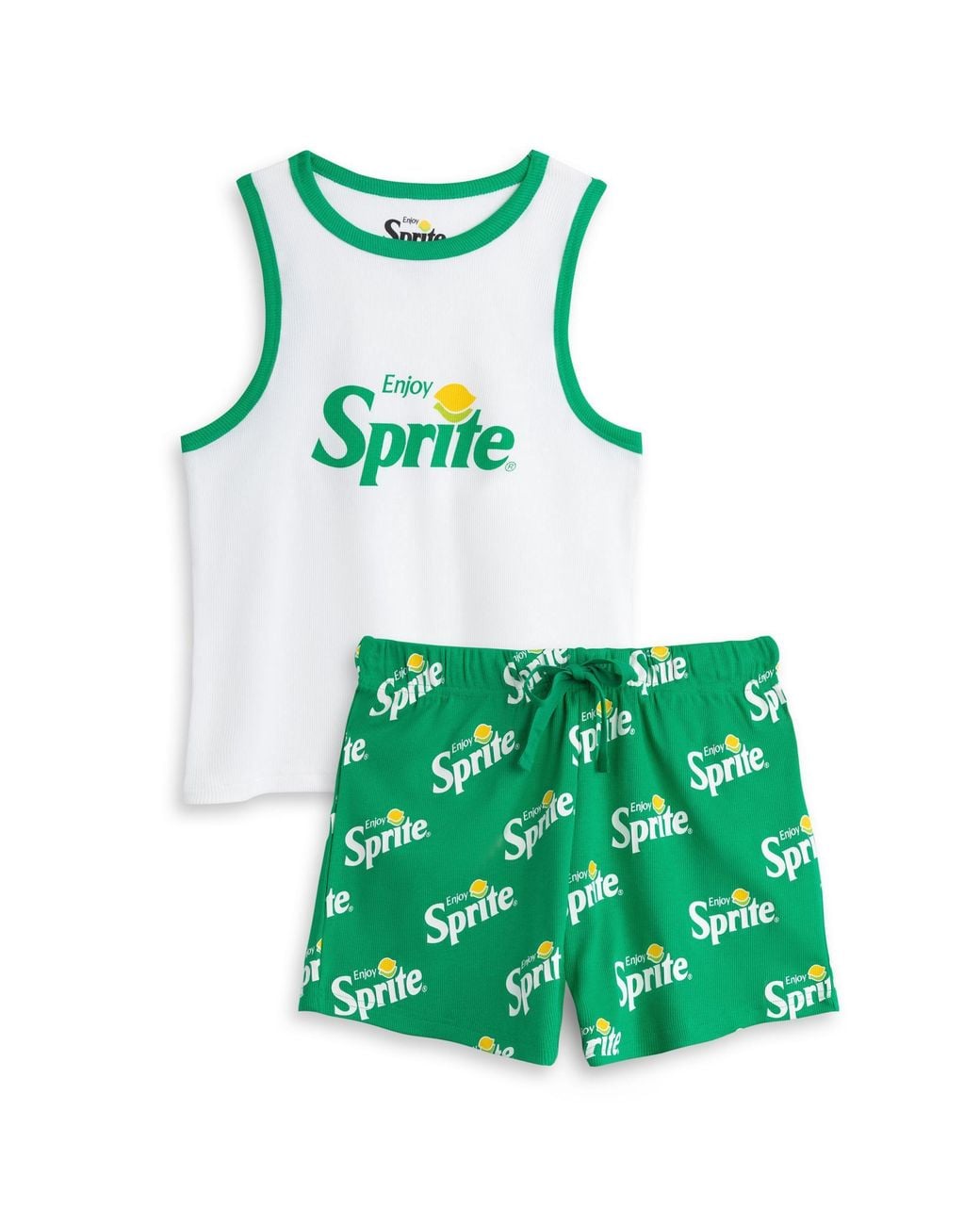 Coca Cola Green Vest & Shorts Pyjama Set