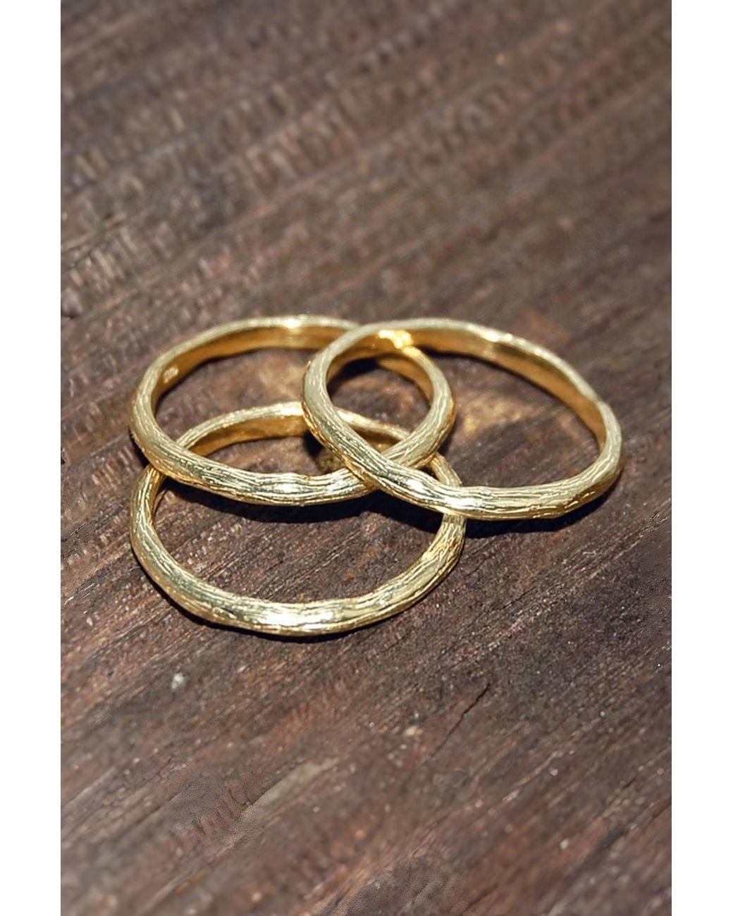 Otis Jaxon London Gray Textured Sterling Stacking Ring