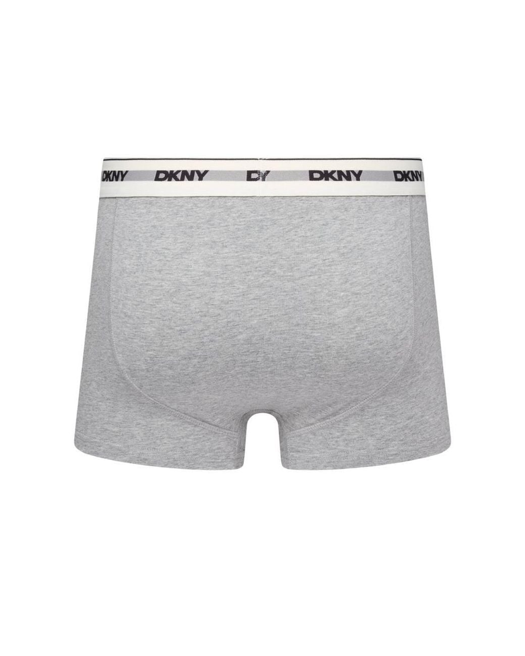 DKNY Gray 3 Pack Tuscumbia Trunks for men