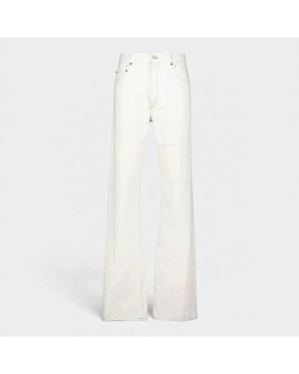 Maison Margiela White Mm6 Panelled Jeans Off