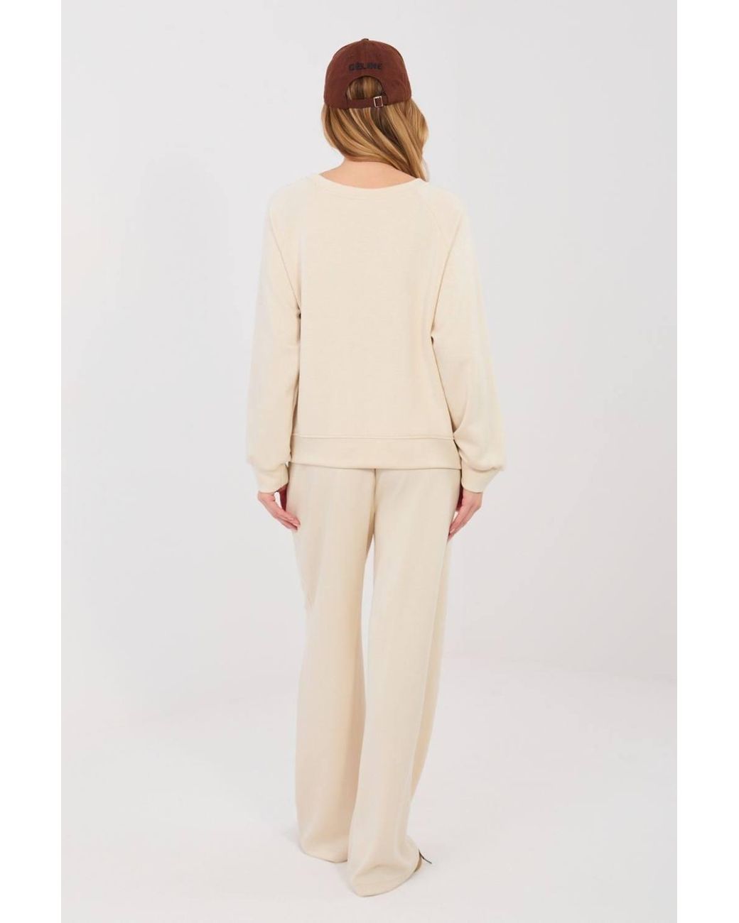 Love Lace Natural Butter Soft Viscose Blend Tracksuit Set