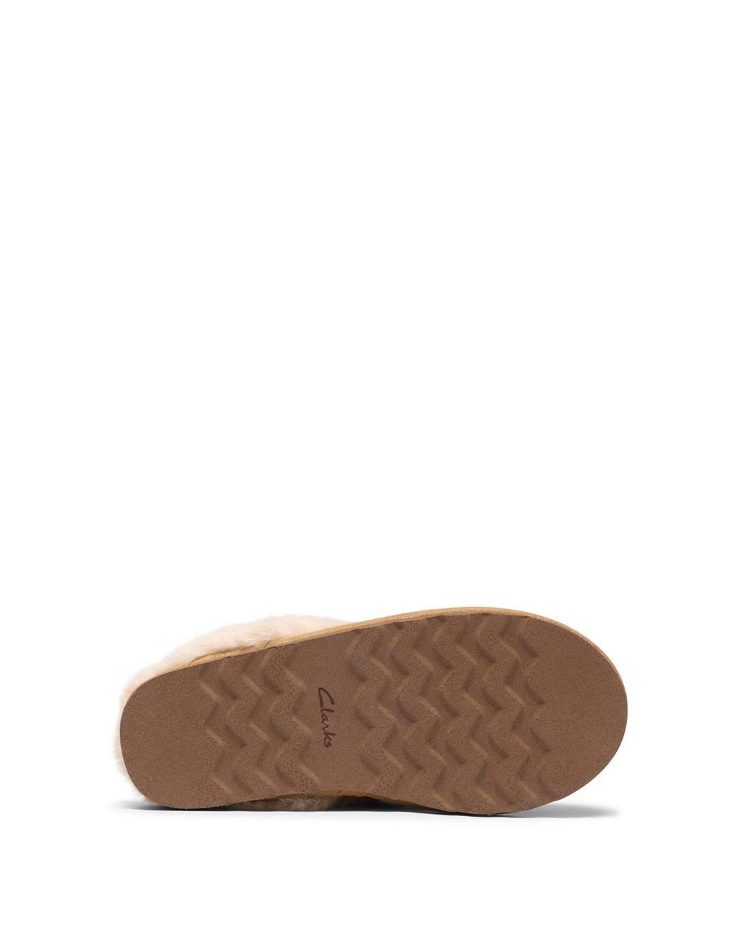 Clarks White Cherie Mule Slippers