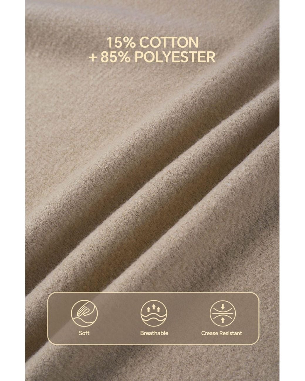 MODISHION Natural Oversized Plain Shawl Wrap