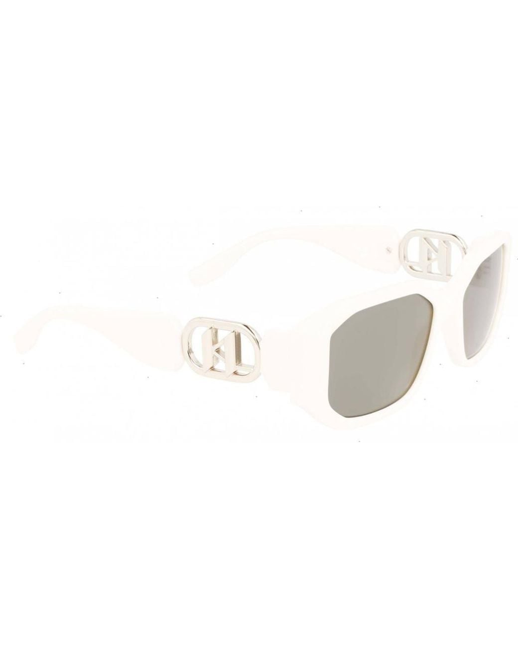 Karl Lagerfeld White Kl6085S-105 Sunglasses
