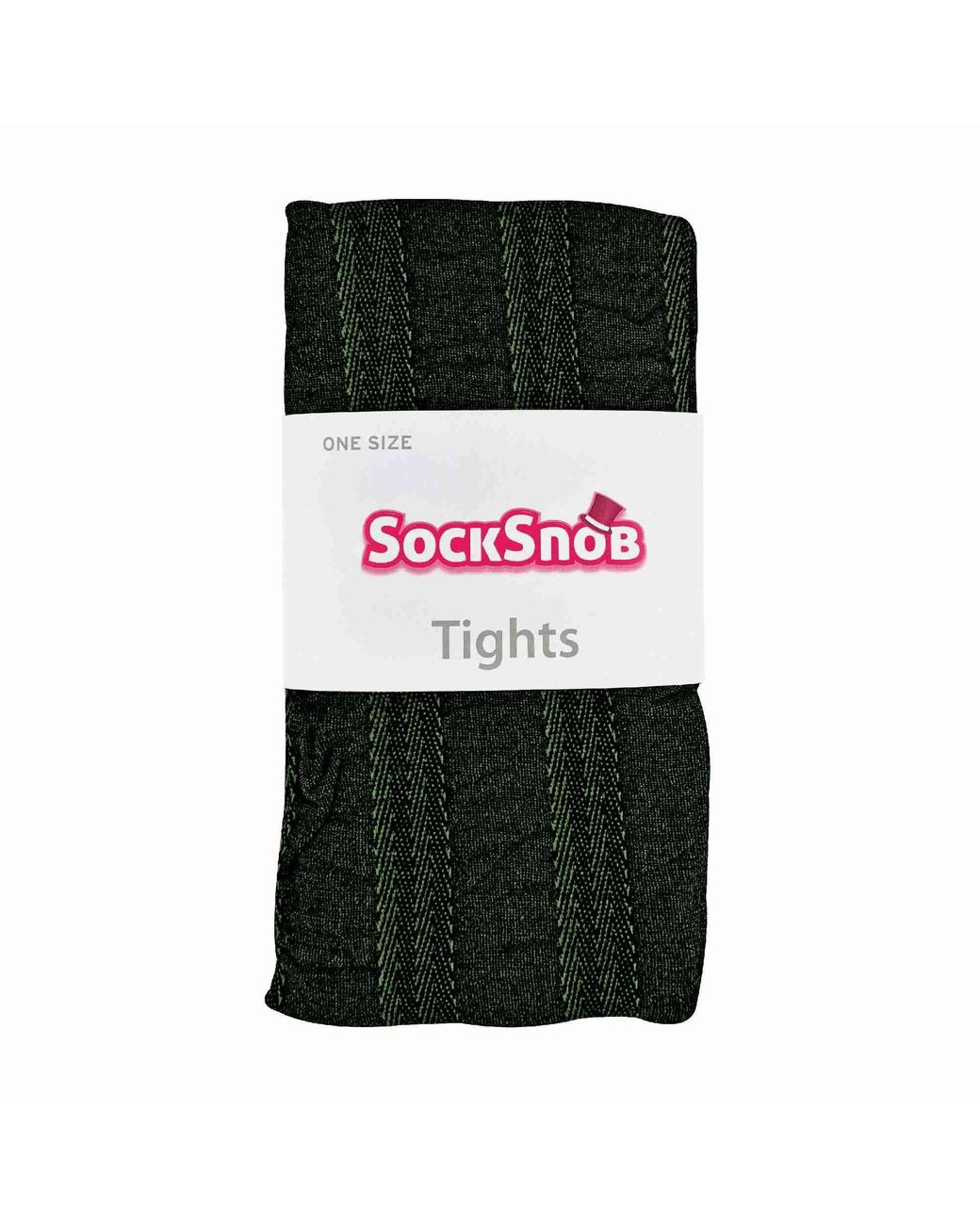 Sock Snob Green 1 Pack Coloured 80 Denier Opaque Patterned Soft Tights