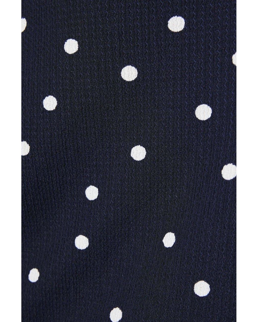 Dorothy Perkins Blue Petite Spot Short Sleeve Jersey Mini Dress