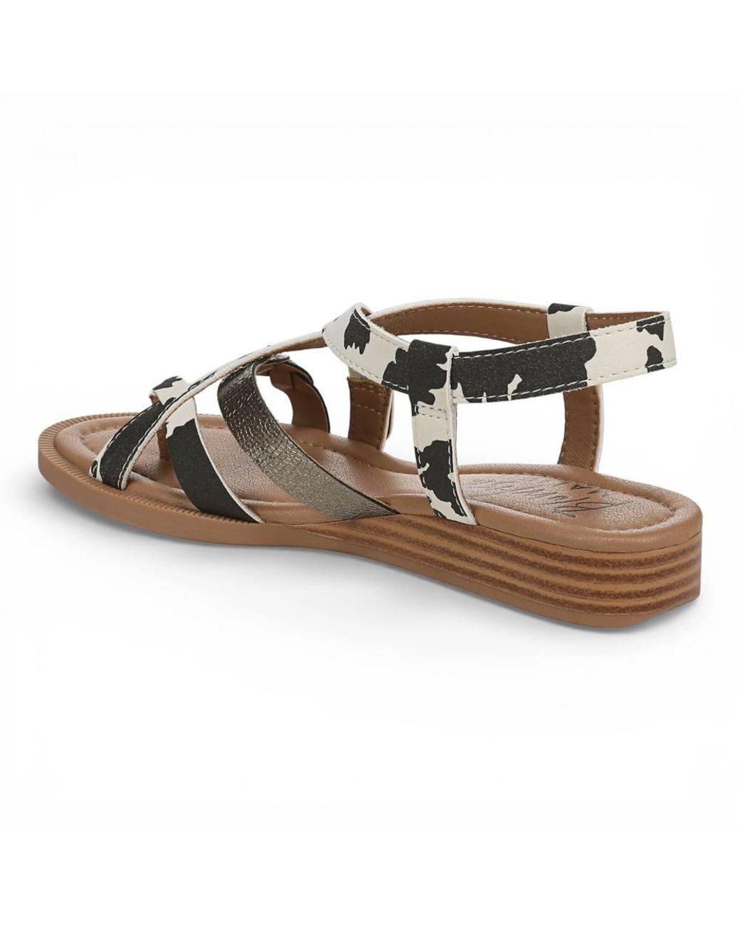 TruClothing Brown Micro Wedge Strappy Sandals