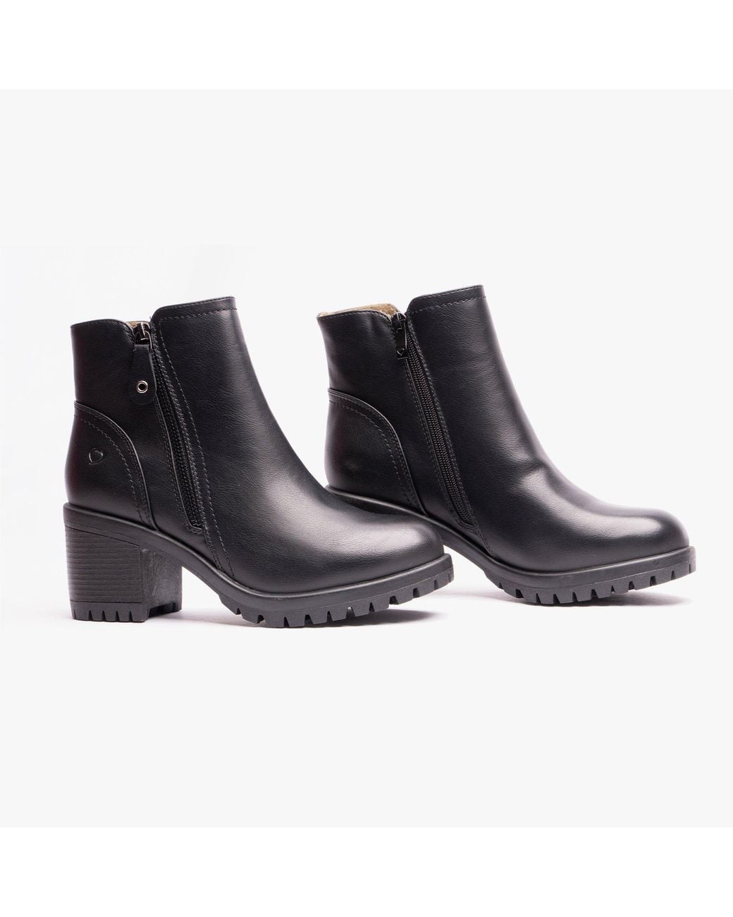 Heavenly Feet Black Larkin Ankle Zip Boots