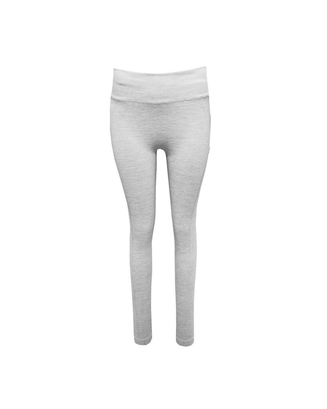 Tridri Gray Melange Sculpted Seamless 3D Leggings