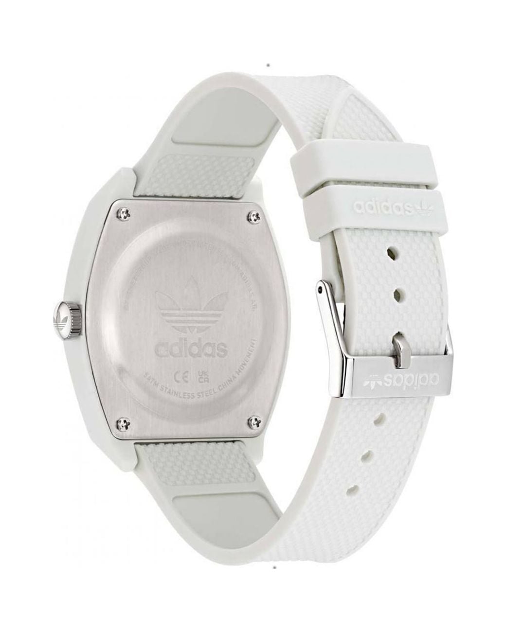 Adidas Originals White Aost22035 Project Two 38Mm Quartz Watch for men
