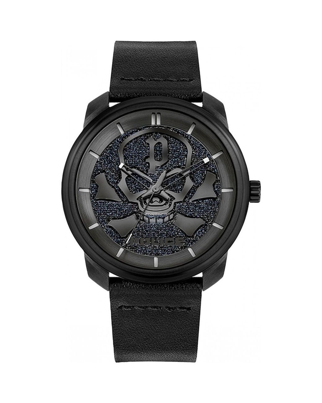 Police Black Pl.15714Jsb-02A 44Mm Quartz Watch for men