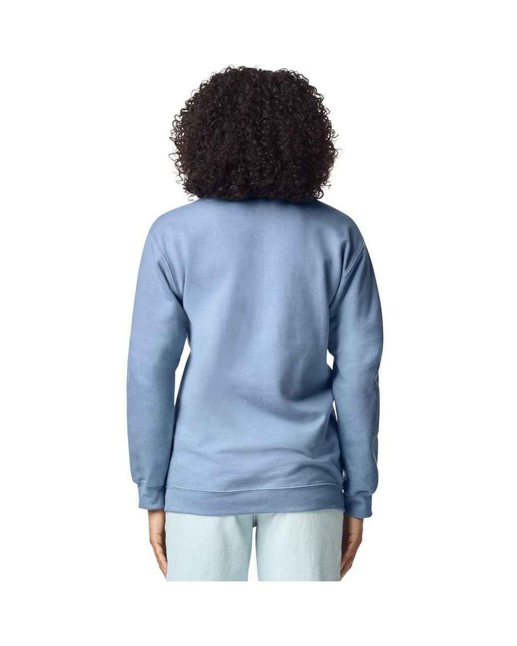 Gildan Blue Softstyle Midweight Quarter Zip Sweatshirt for men