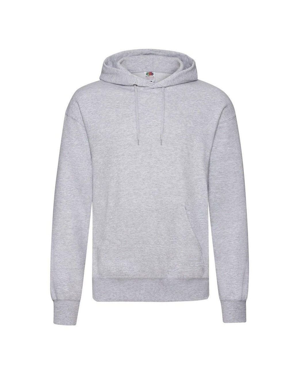 Fruit Of The Loom Gray Hooded Sweatshirt Hoodie for men