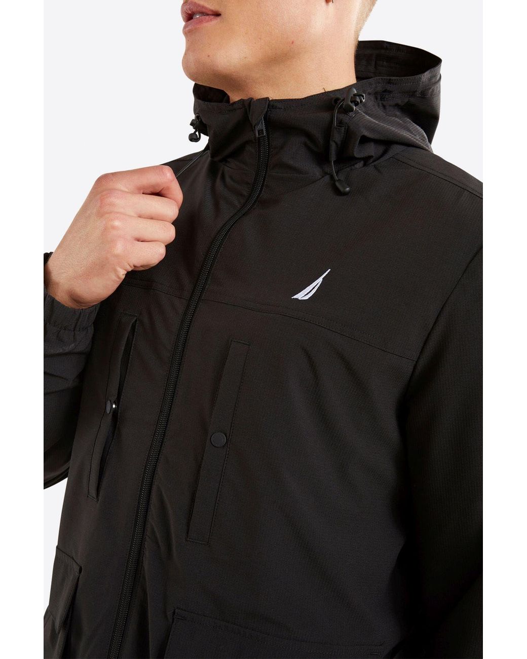 Nautica Black 'Jace' Full Zip Jacket for men