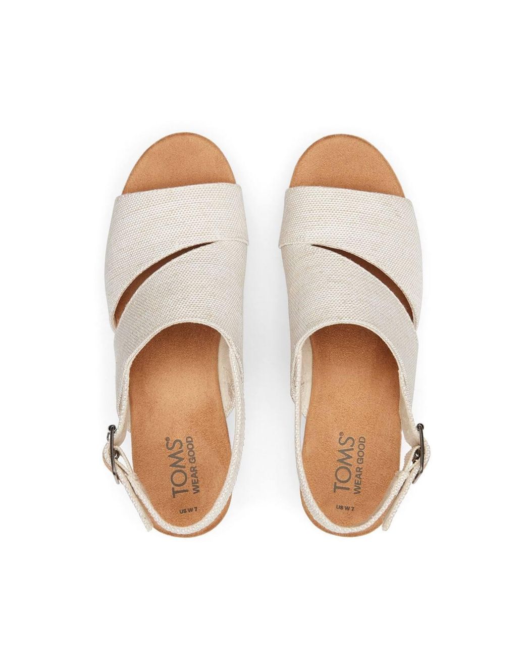 TOMS Natural Claudine Wedge Sandal