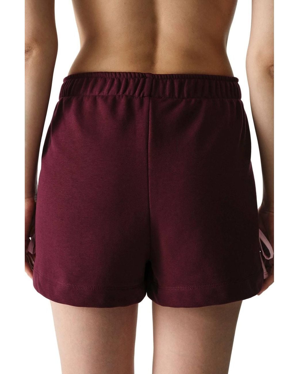 Penti Red Bow Detailed Shorts With Ribbon Detail