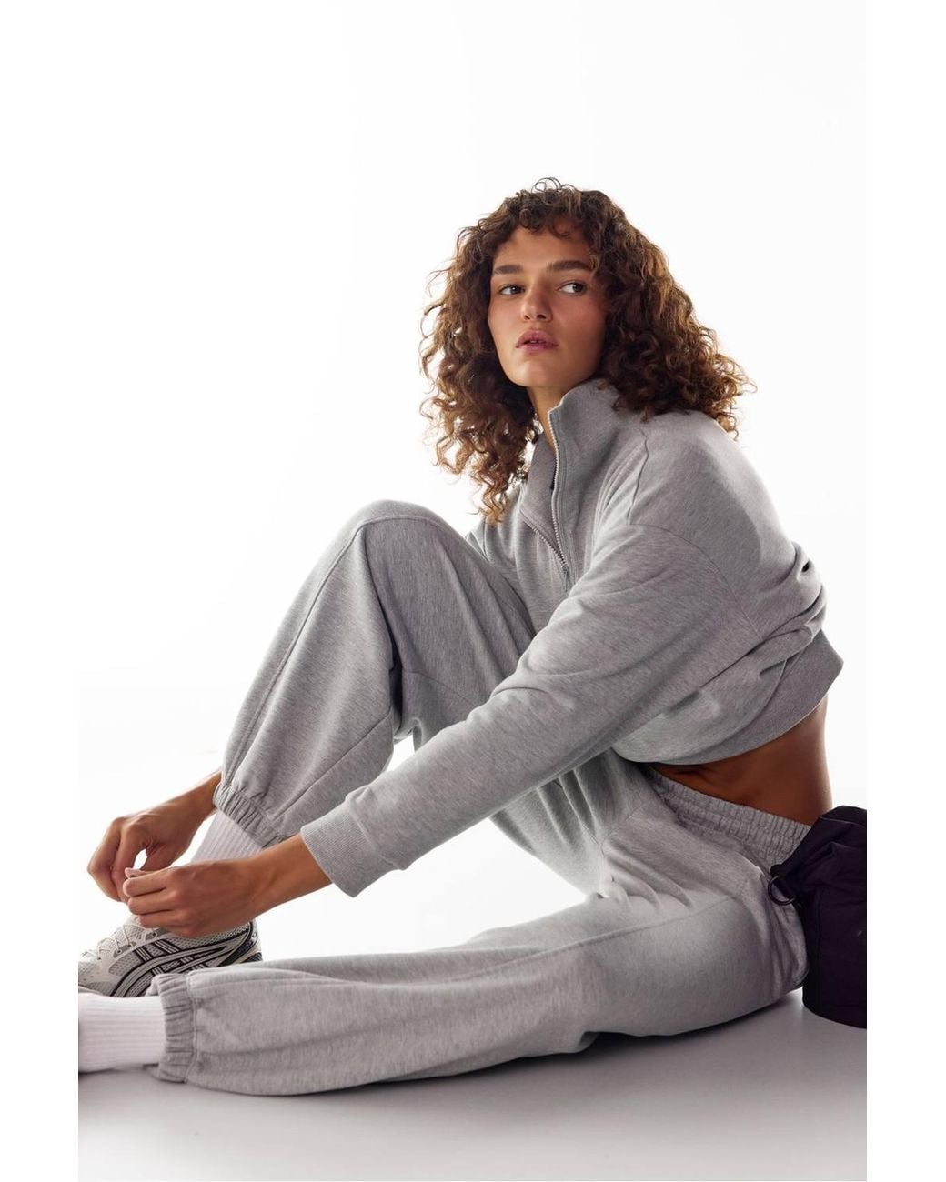 Penti Pink Stitch Detail Brushed Balloon Cut Sweatpants