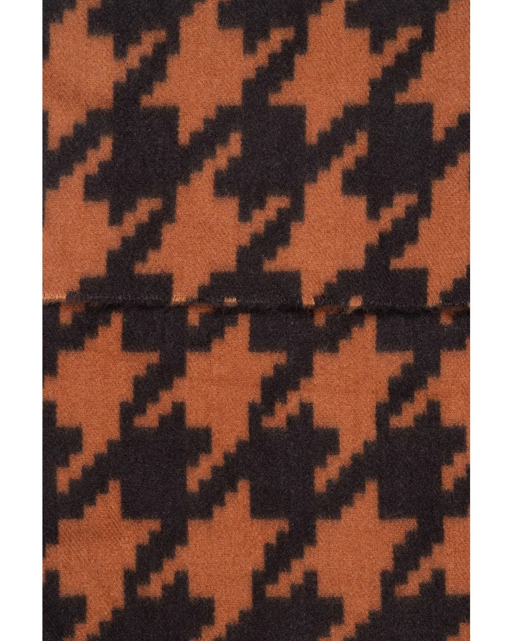 SARTA Orange Melanie Midweight Houndstooth Scarf