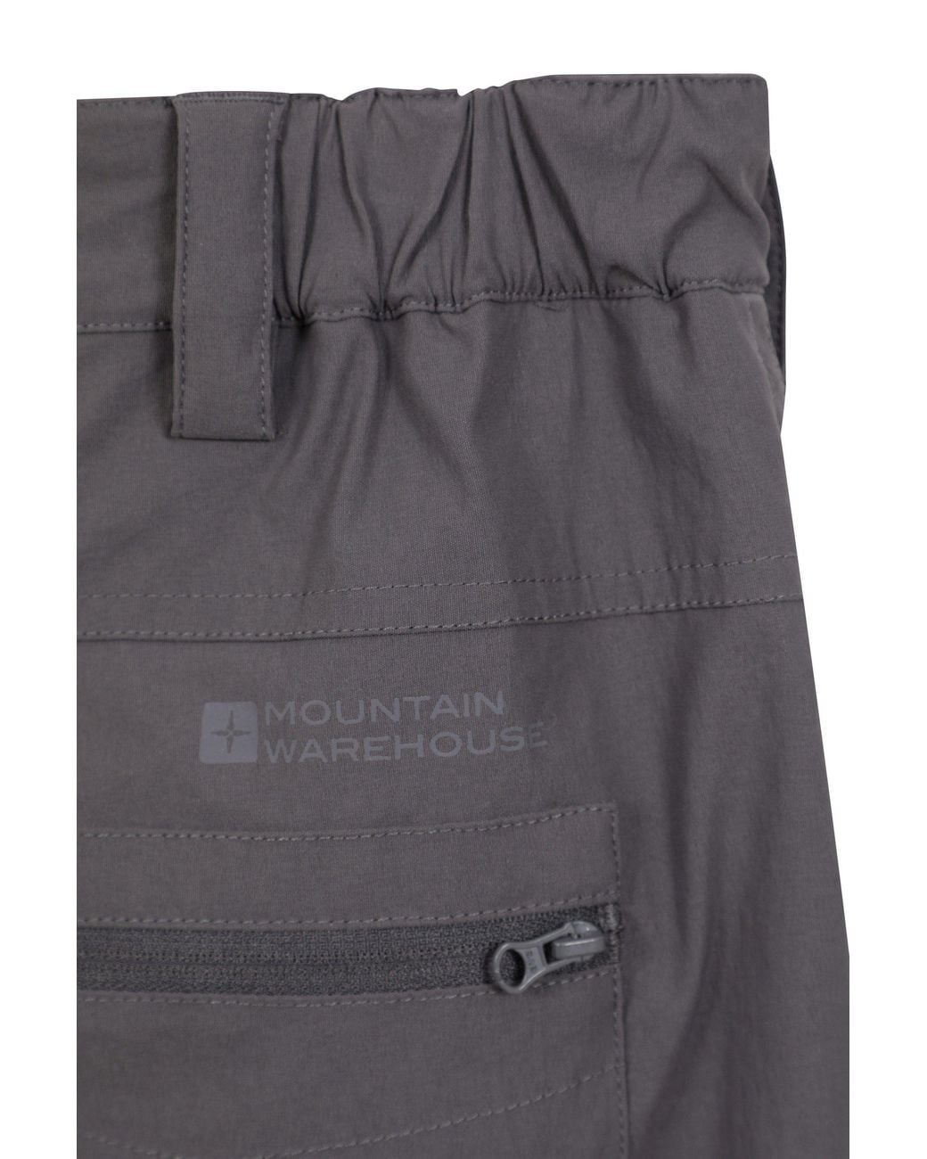 Mountain Warehouse Gray Stretchy Lightweight Thermal Lined Short Length Winter Trek Trouser for men