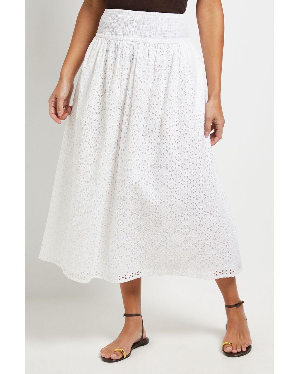 PRINCIPLES White Broderie Maxi Skirt