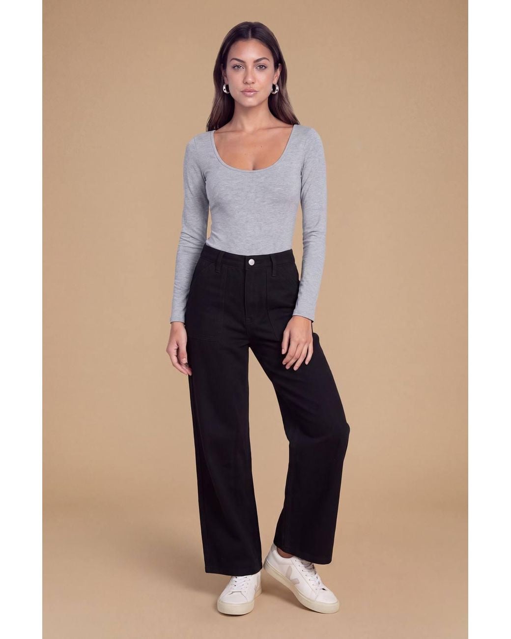 Dorothy Perkins Blue Petite Wide Leg High Waist Denim Jeans