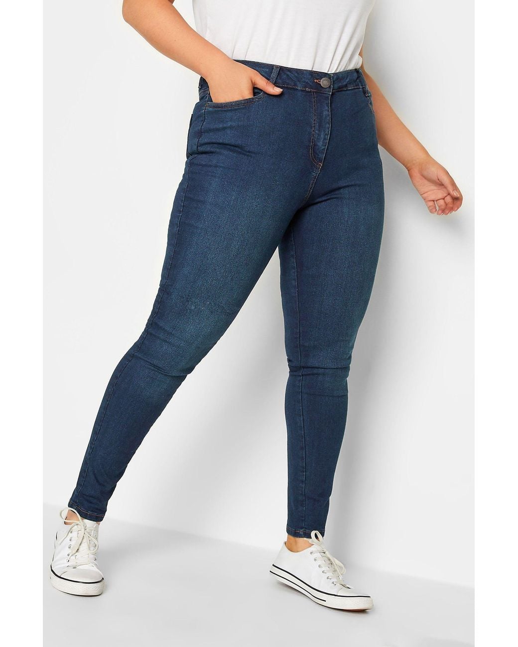 Yours Blue Skinny Ava Jeans