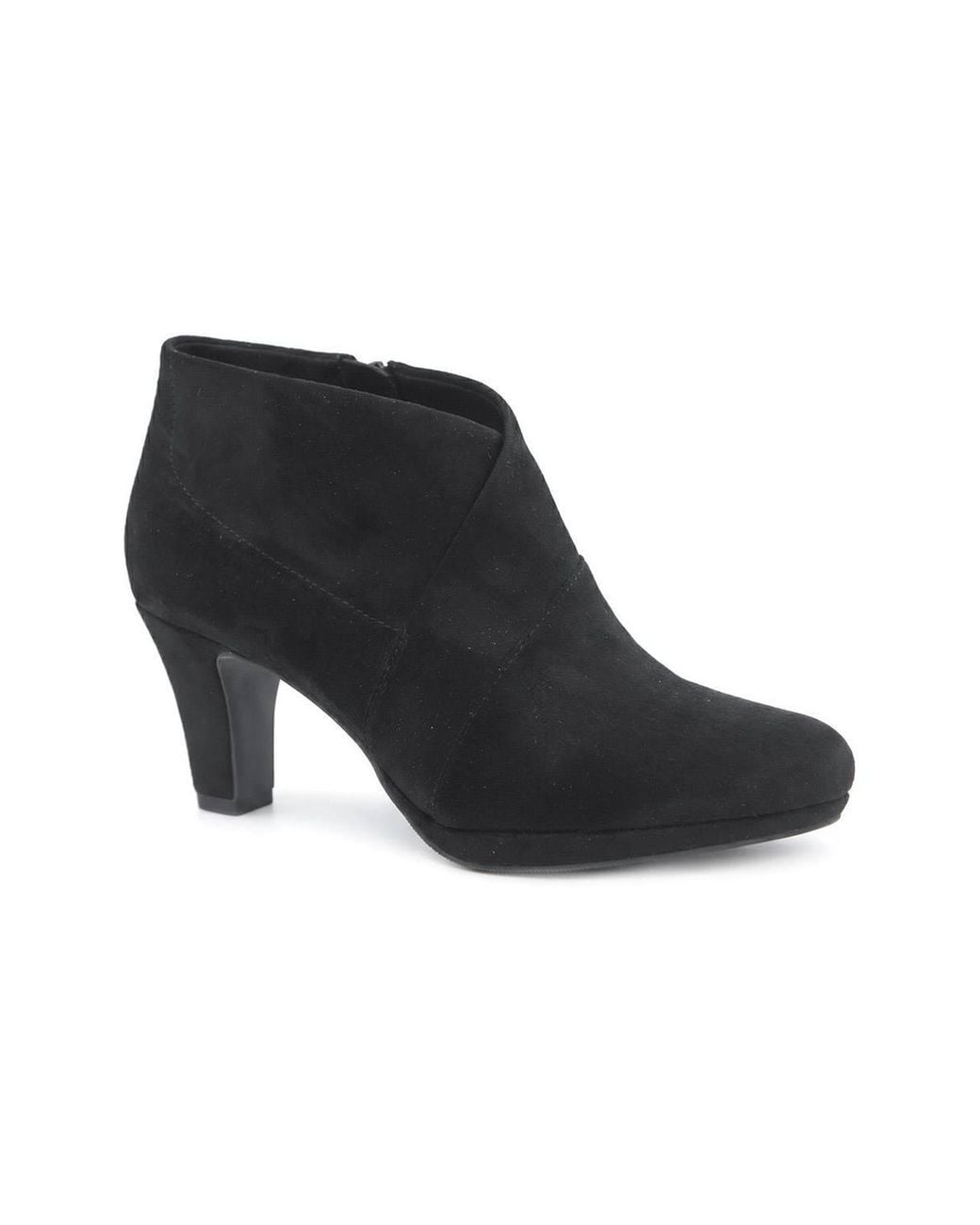 Pavers Black Smart Stiletto Heel Ankle Boots