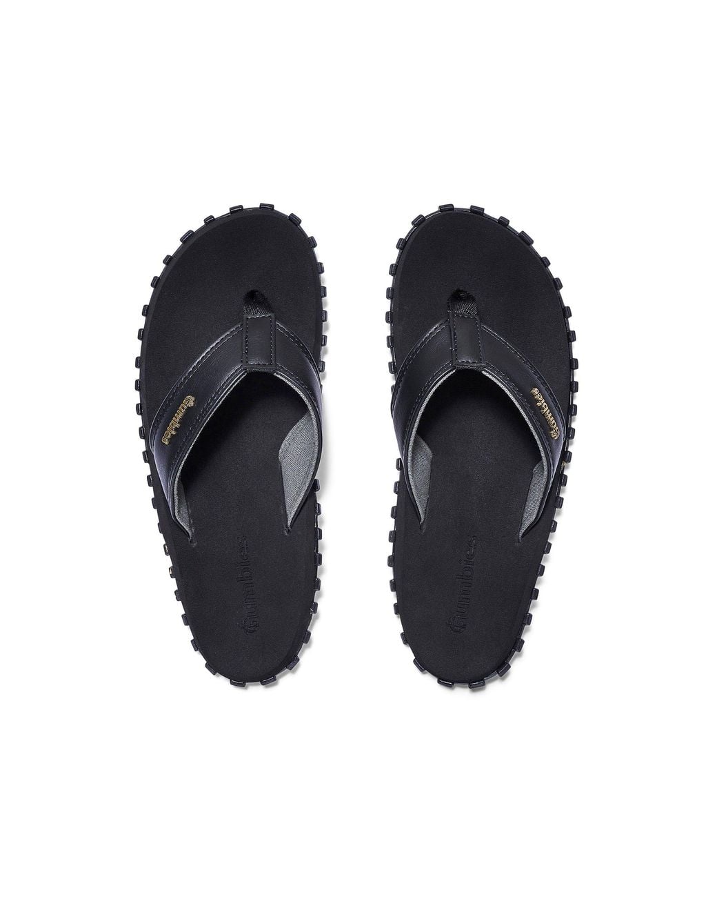 Gumbies Black Vegovert Flip-Flops