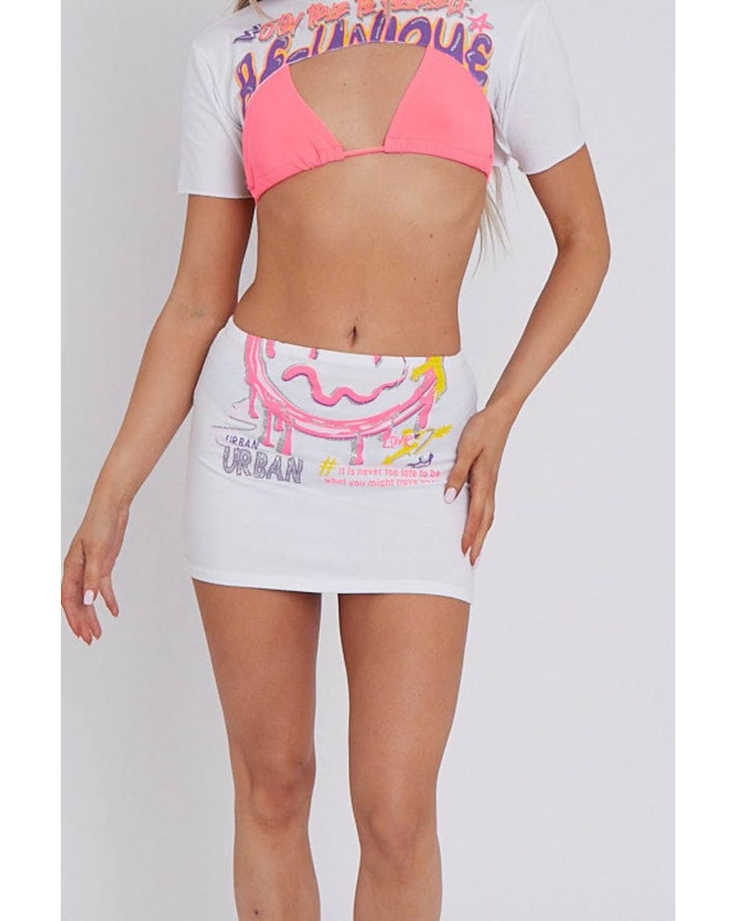 Stylewise Red Graphic Print Crop Top