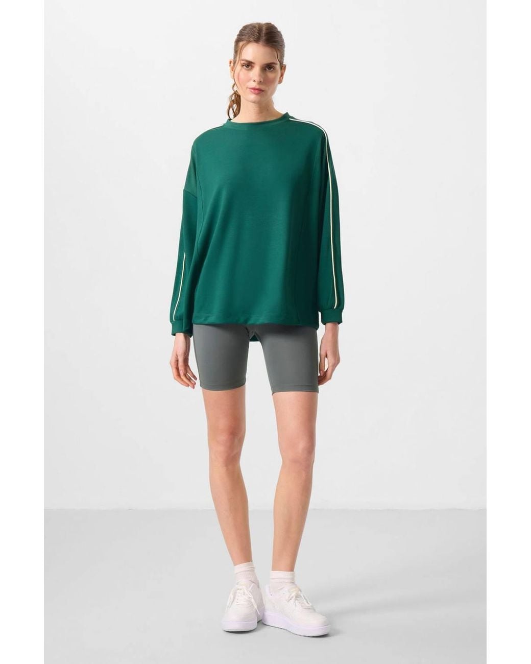 TOMMY LIFE Pink Short High-Waist Slim-Fit Sports Leggings