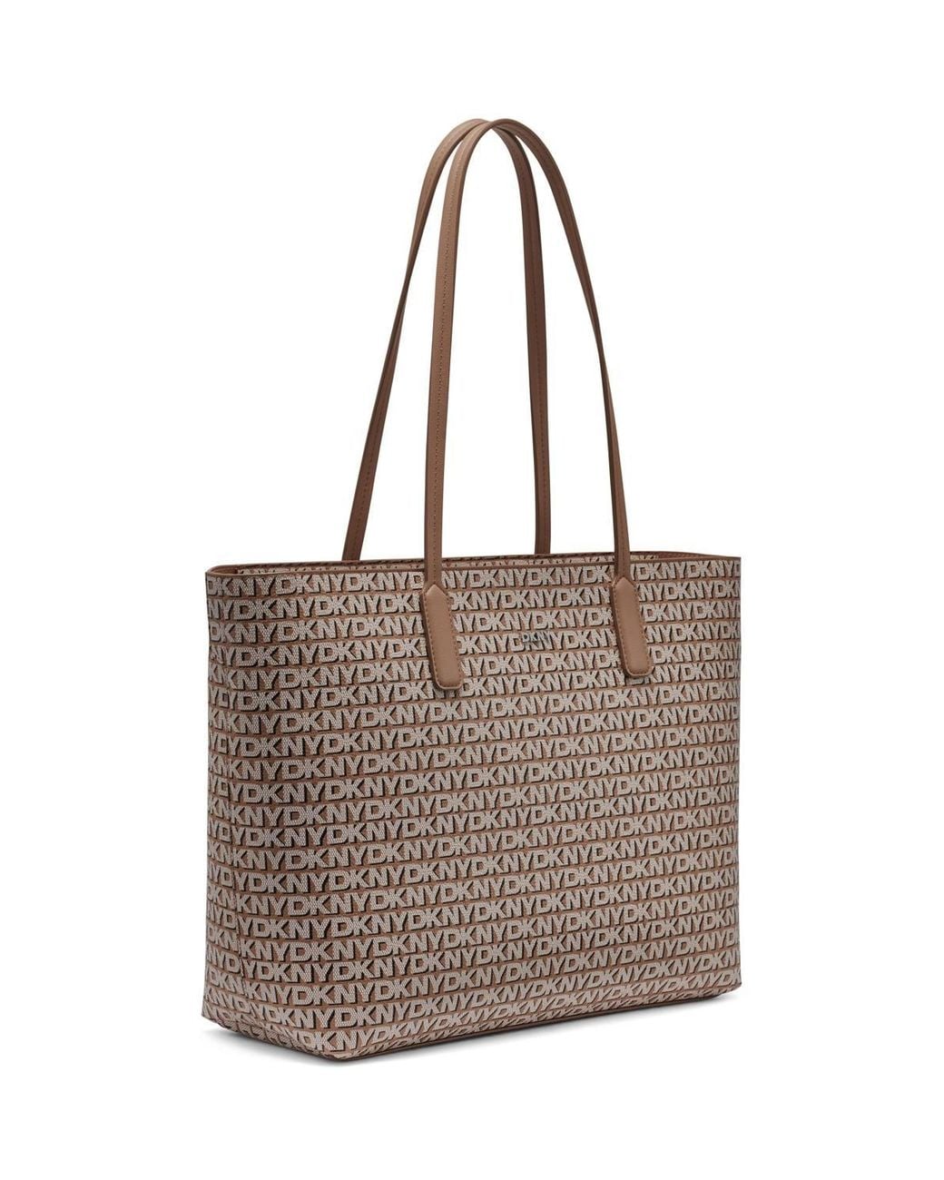 DKNY Brown Saige Top Zip Tote Bag Cappuccino
