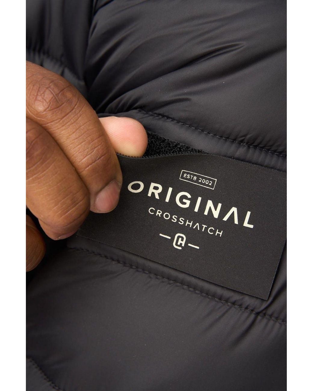 Crosshatch Gray Gattering Lightweight Hooded Quilted Puffer Jacket for men
