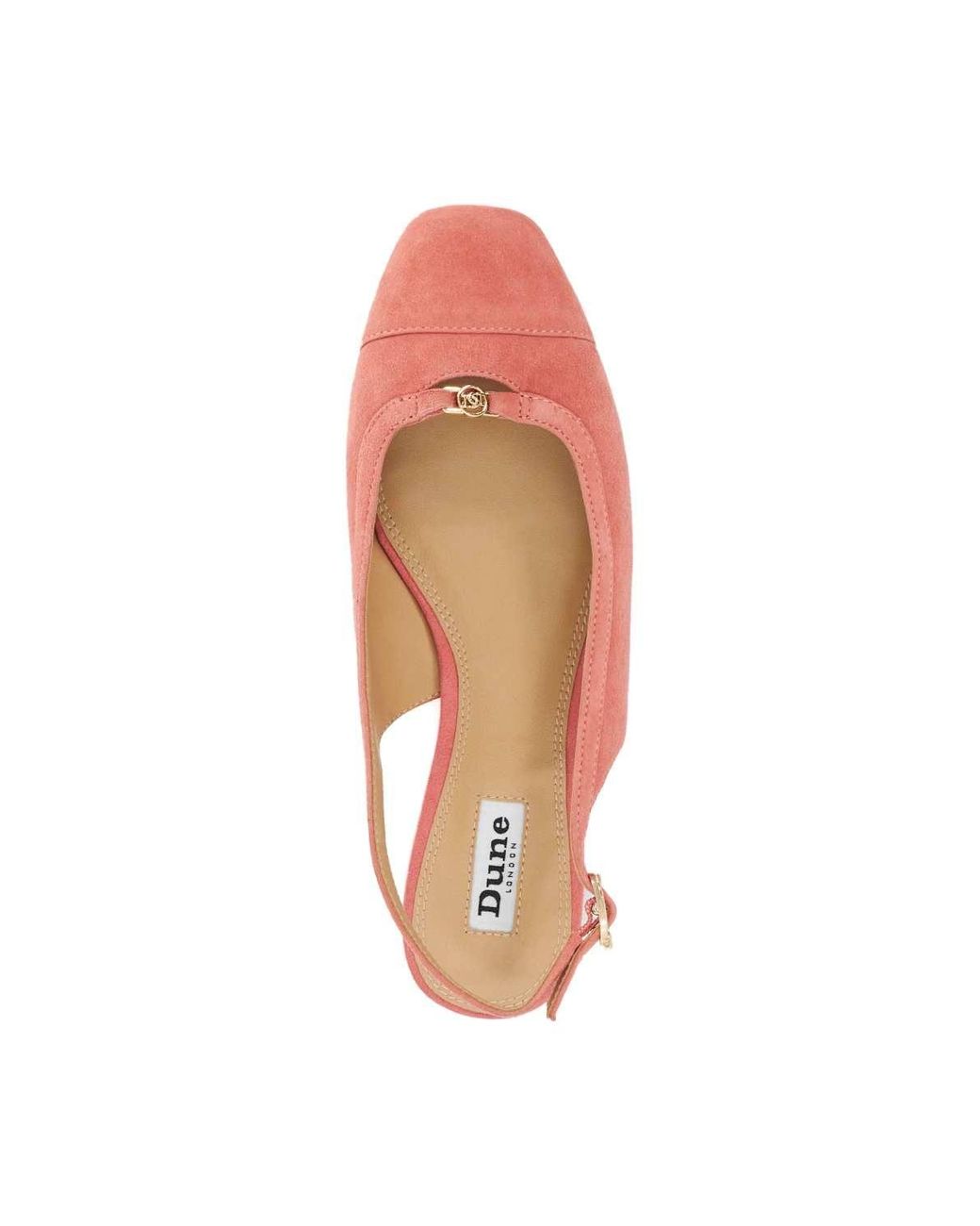 Dune Pink 'Hanna' Suede Ballet Pumps
