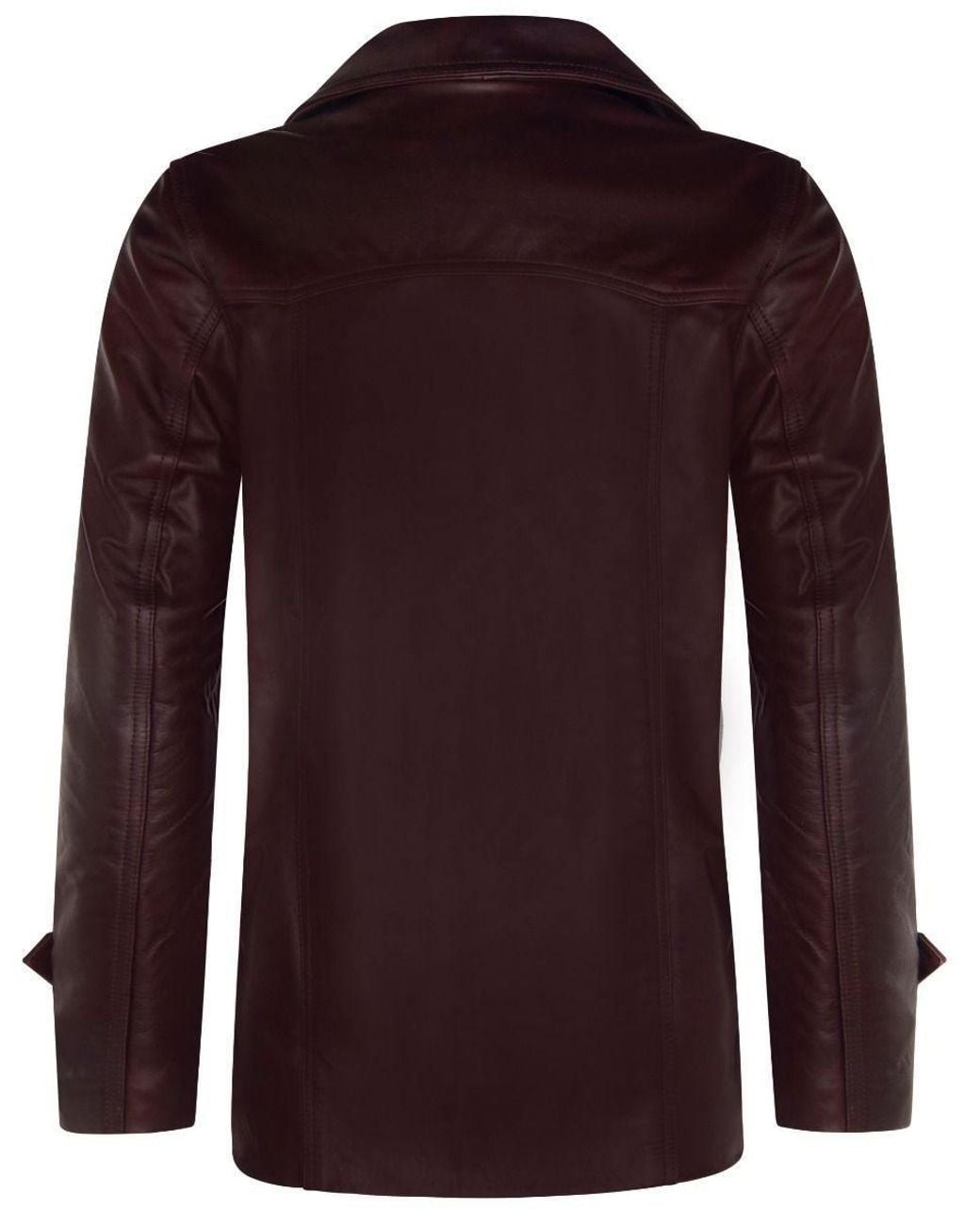 Infinity Leather Brown Vintage Trench Style Leather Coat-Macau for men